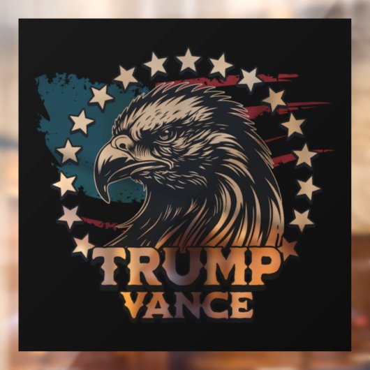 Trump Vance Raamsticker (Vel 2)