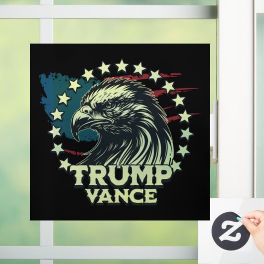 Trump Vance Raamsticker (Huis)
