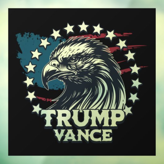 Trump Vance Raamsticker (Vel 3)