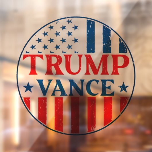 Trump Vance Raamsticker (Vel 2)