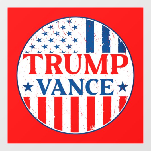 Trump Vance Raamsticker (Vel)