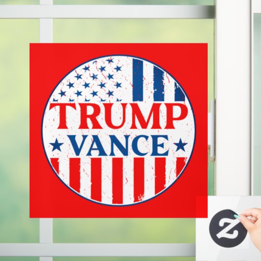 Trump Vance Raamsticker (Huis)