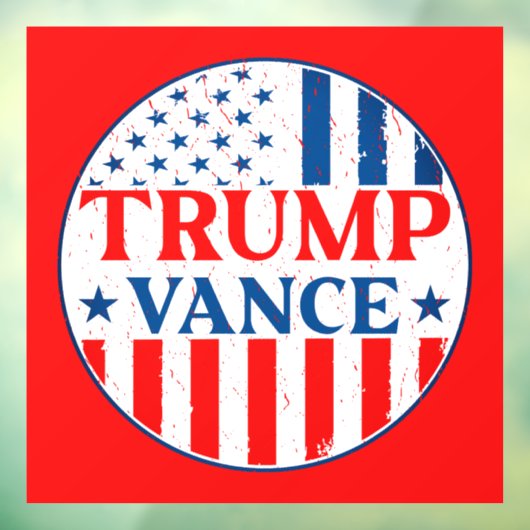 Trump Vance Raamsticker (Vel 3)