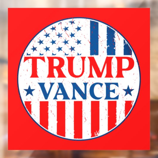 Trump Vance Raamsticker (Vel 2)