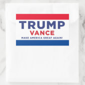 Trump Vance Rechthoekige Sticker (Tas)