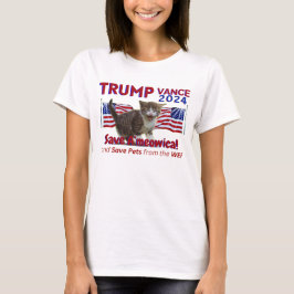Trump Vance redt Amerika van het WEF T-shirt