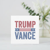 Trump Vance Republikeins Amerikaans Verkiezingsges Kaart (Staand voorkant)
