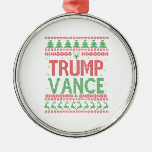 Trump Vance Republikeins Amerikaans Verkiezingsges Metalen Ornament