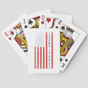 Trump Vance Republikeins Amerikaans Verkiezingsges Pokerkaarten