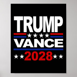 Trump Vance Republikeins President voor de derde t Poster