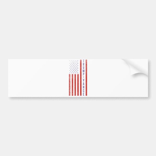 Trump Vance Republikeinse Amerikaanse Verkiezingen Bumpersticker (Voorkant)