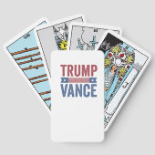 Trump Vance Republikeinse Amerikaanse Verkiezingen Pokerkaarten (Achterkant)