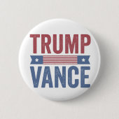 Trump Vance Republikeinse Amerikaanse Verkiezingen Ronde Button 5,7 Cm (Voorkant)