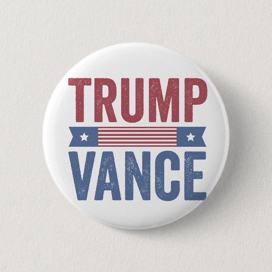 Trump Vance Republikeinse Amerikaanse Verkiezingen Ronde Button 5,7 Cm (Voorkant)