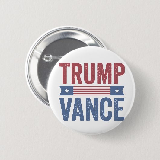 Trump Vance Republikeinse Amerikaanse Verkiezingen Ronde Button 5,7 Cm (Voorkant /achterkant)
