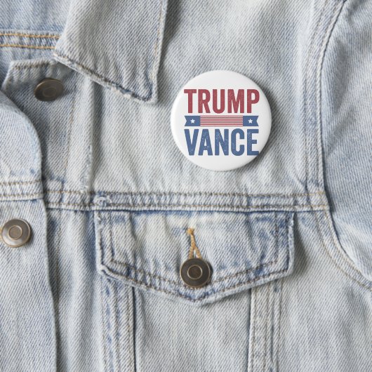 Trump Vance Republikeinse Amerikaanse Verkiezingen Ronde Button 5,7 Cm (In situ)