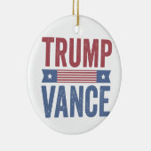Trump Vance Republikeinse Amerikaanse Verkiezingss Keramisch Ornament (Rechts)