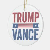 Trump Vance Republikeinse Amerikaanse Verkiezingss Keramisch Ornament (Links)
