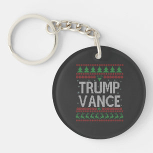 Trump Vance Republikeinse Lelijke Kersttrui Xmas Sleutelhanger