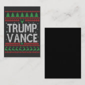 Trump Vance Republikeinse Verschrikkelijke Kersttr Notitiekaartje (Voorkant / Achterkant)
