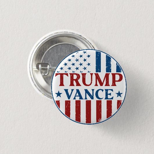 Trump Vance Ronde Button 3,2 Cm (Voorkant /achterkant)