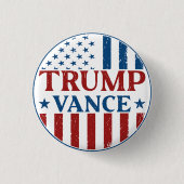 Trump Vance Ronde Button 3,2 Cm (Voorkant)