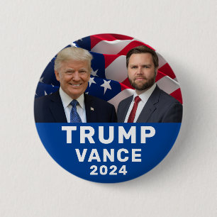 Trump Vance Ronde Button 5,7 Cm