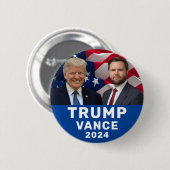 Trump Vance Ronde Button 5,7 Cm (Voorkant /achterkant)