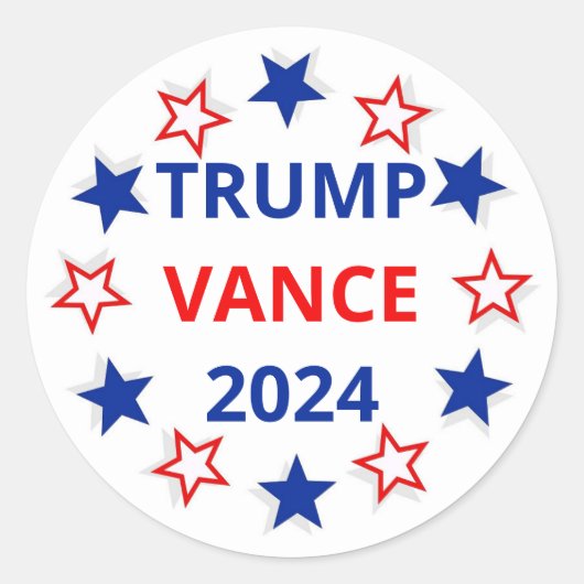 Trump, Vance Sticker 2024 (Voorkant)