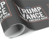 Trump Vance Take America Back Election Stemming US Cadeaupapier (Rol Hoek)