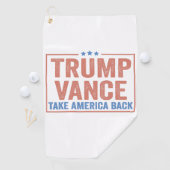 Trump Vance Take America Back Election Stemming US Golfhanddoek (Insitu)