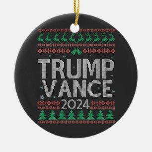 Trump Vance Take America Back Election Stemming US Keramisch Ornament