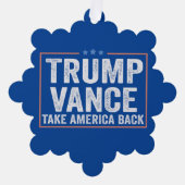 Trump Vance Take America Back Election Stemming US Ornament Kaart (Voorkant)