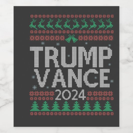 Trump Vance Take America Back Election Stemming US Wijn Etiket (Enkel label)