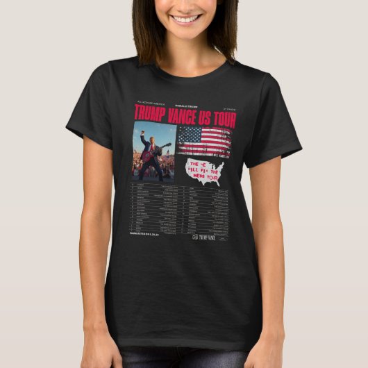 Trump Vance US Tour T-shirt (Voorkant)