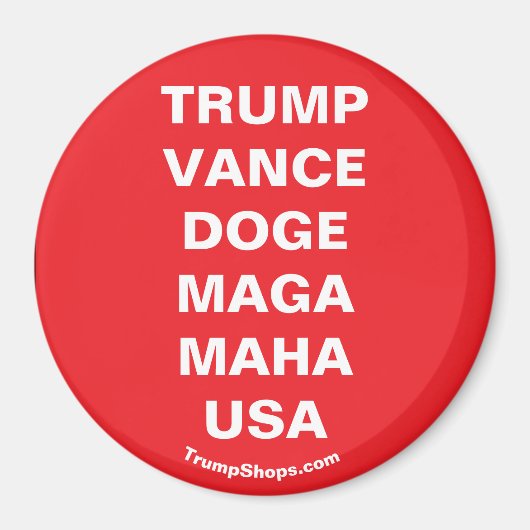 TRUMP VANCE USA MAGNEET (Voorkant)