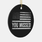 Trump Vance Verkiezing Horrelijke Kersttrui Keramisch Ornament (Rechts)