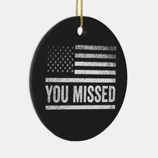 Trump Vance Verkiezing Horrelijke Kersttrui Keramisch Ornament (Rechts)