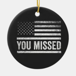 Trump Vance Verkiezing Horrelijke Kersttrui Keramisch Ornament