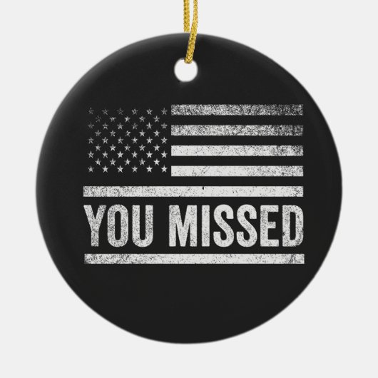 Trump Vance Verkiezing Horrelijke Kersttrui Keramisch Ornament (Voorkant)