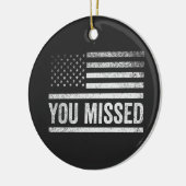 Trump Vance Verkiezing Horrelijke Kersttrui Keramisch Ornament (Links)