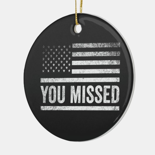 Trump Vance Verkiezing Horrelijke Kersttrui Keramisch Ornament (Links)