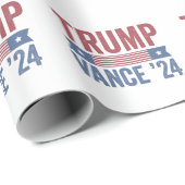 Trump Vance Verkiezing Lelijke Kersttrui Cadeaupapier (Rol Hoek)