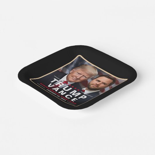 Trump Vance Victory Inauguration Day Collector's Papieren Bordje (Gebogen)