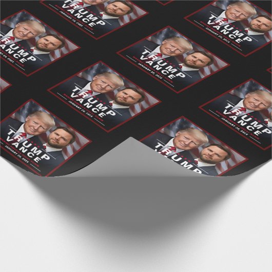 Trump Vance Victory Inauguration Day Keepsake Cadeaupapier (Hoek)