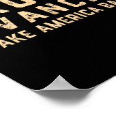 Trump Vance (voor en achter) Het zal een misdrijf Poster (Hoek)