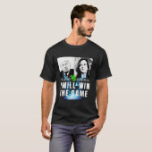 Trump Vance VS Kamala Harris Waltz 2024 Ik zal win T-shirt (Voorkant volledig)