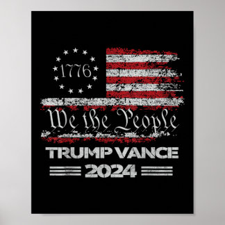 Trump Vance We The People 47e President Trump heef Poster