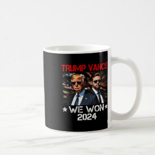 Trump Vance We Won Win Inauguratie Dag 2025 47e Koffiemok