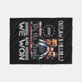 Trump Vance We Won Win Inauguration Day 2025 47th Fleece Deken (Voorkant (Horizontaal))